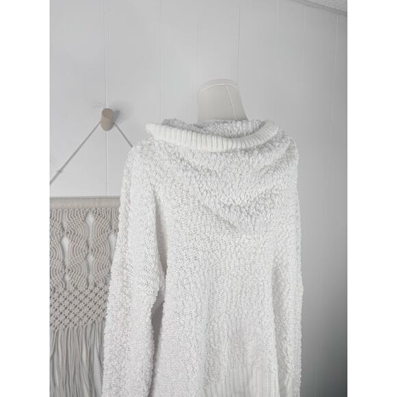 POL Popcorn Hooded Sweater Size Large White - Picture 10 of 11
